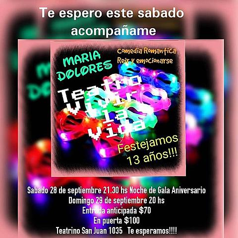 TEATRO VIVIR LA VIDA FESTEJA SUS 13 AÑOS