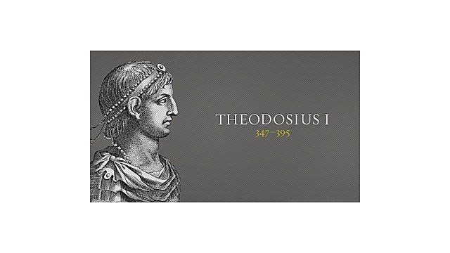 Theodosius I dead and divide the empire.