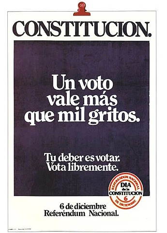 Votació per la constitució espanyola