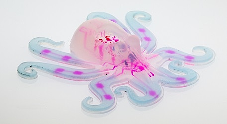 Octobot robot pieuvre dépourvu d’électronique et de batterie