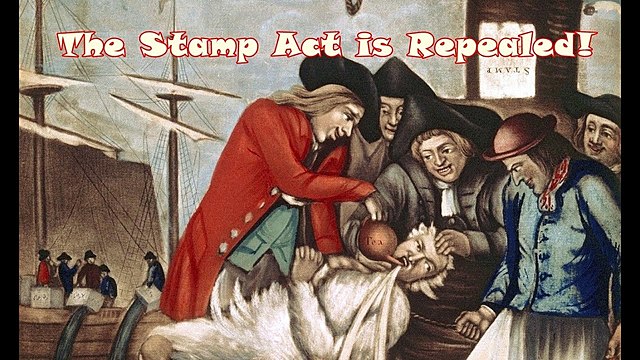 Stamp Act repealed