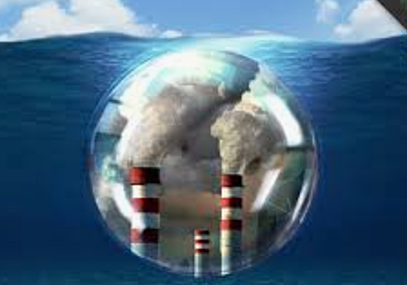 Increased carbon dioxide and decreased pH