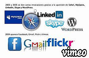 Aparece Facebook, Gmail, Flickr y Vimeo