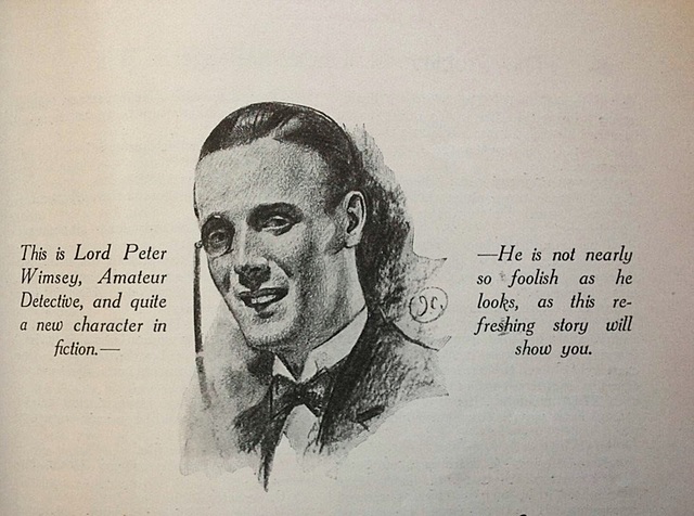 The gentleman detective Lord Peter Wimsey makes his first appearance in Dorothy Sayers' Whose Body?