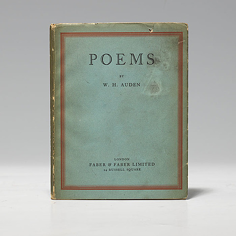 English author W.H. Auden's first collection of poetry is published with the simple title Poems