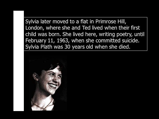 US poet Sylvia Plath commits suicide in London