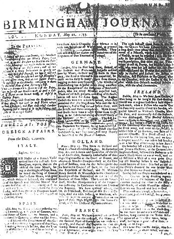 Birmingham Journal (eighteenth century)