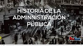 Timeline: Contexto histórico de la Administración Pública y gestión de recursos