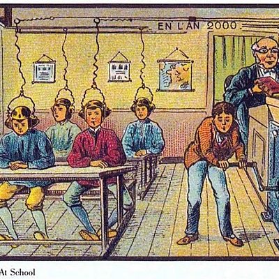 Timeline: Evolução tecnológica e Educação do século XIX ao XXI.