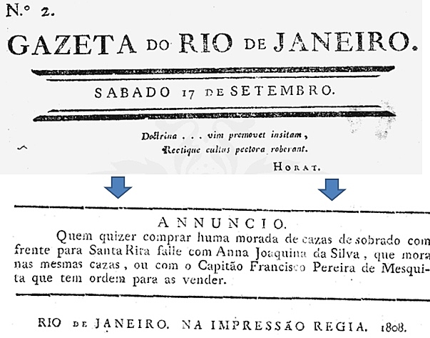 Técnica de imprimir/ Primeiro Jornal publicado no Brasil.