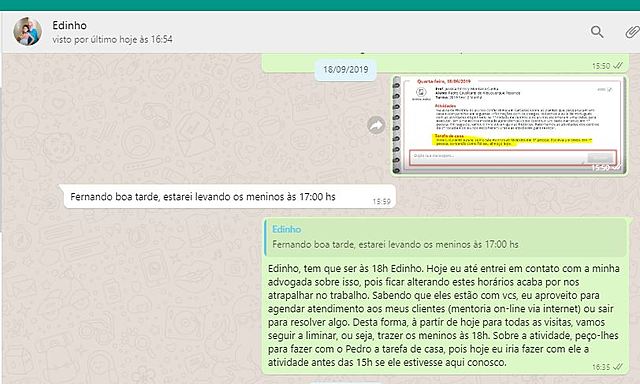 Visita semanal (liminar)