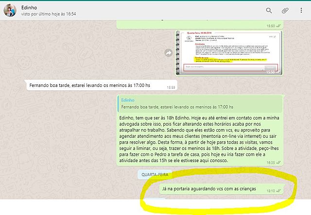 Visita semanal (liminar)
