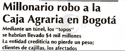 Robo a la Caja Agraria de Bogotá