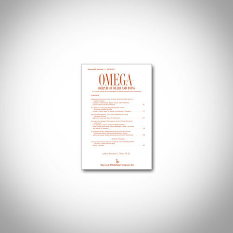 Volume of OMEGA--Journal of Death and Dying