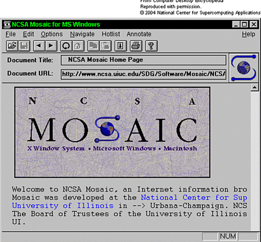 Mosaic abre la web