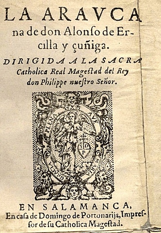 La Araucana, Alonso Ercilla y Zúñiga