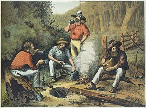 Discovery of lodes of gold.