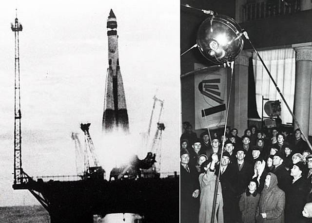 The Soviet Union Launches Sputnik