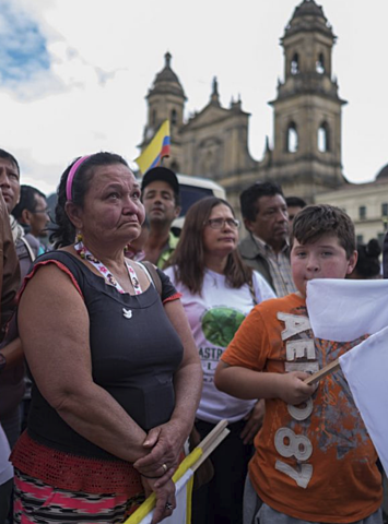 Protesta por dialogos de paz