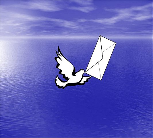 Mensajería por medio de palomas