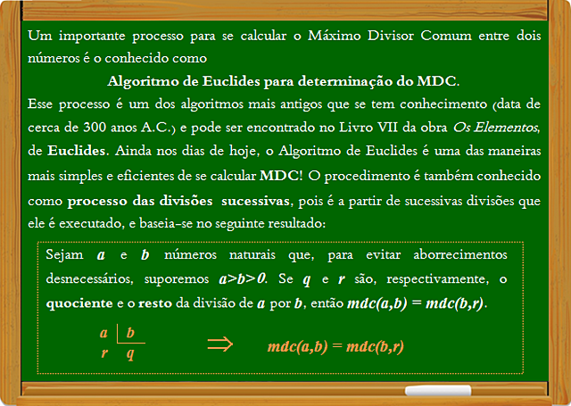 Surgiu o Algoritmo de Euclides