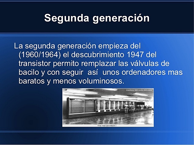 SEGUNDA GENERACIÓN