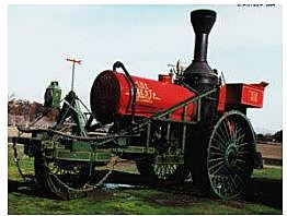 Tractor de vapor tipo triciclo