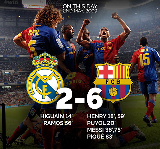 Real Madrid 2 - 6 FC Barcelona