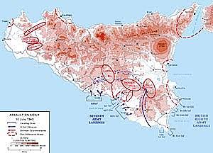 Los aliados desembarcaron en Sicilia