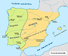 El Reino suevo es conquistado por los visigodos. 585. d.c