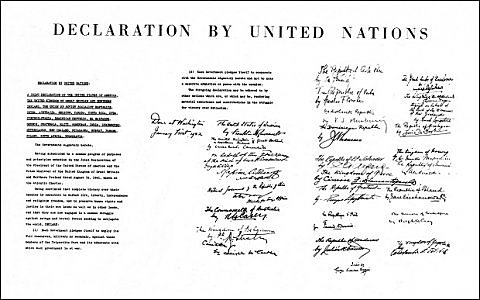 La Declaración de las Naciones Unidas