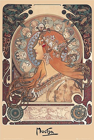 Zodiac por Alphonse Mucha