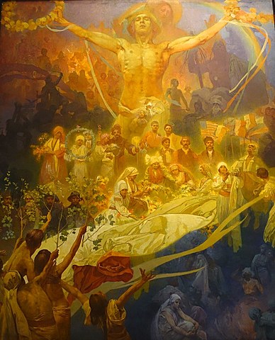 The Apotheosis of the Slavs por Alphonse Mucha