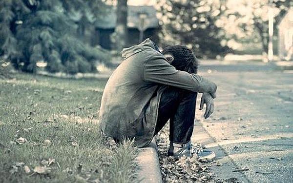 Un estudiante que estaba triste.