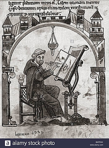 Trabalho lento dos copistas na construção do códex