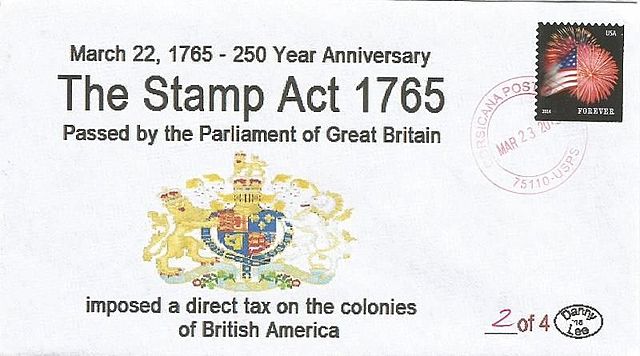 Parliament imposed the stamp Act on the colonies