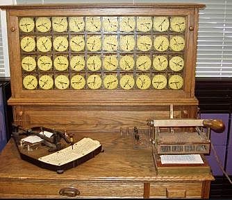 Máquina grabadora de tarjetas perforadas de Hollerith.