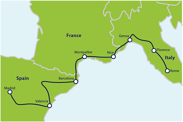Inici d’una nova ruta de la plata castellana (Eix Sevilla-Barcelona-Gènova)