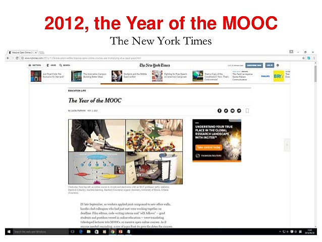 El auge de los MOOCS.