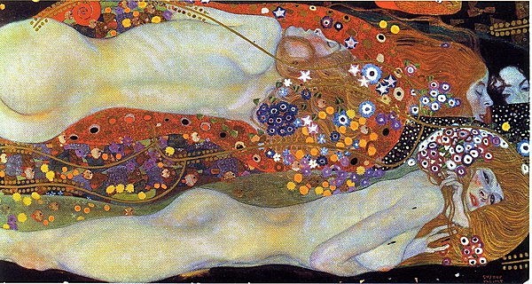 Serpientes de Agua II por Gustav Klimt