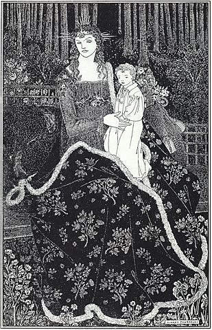 A Large Christmas Card por Aubrey Beardsley