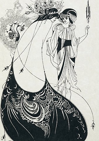 La falda del Pavo Real por Aubrey Beardsley
