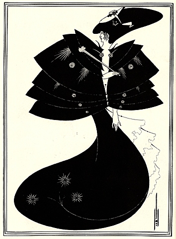 The Black Cape por Aubrey Beardsley