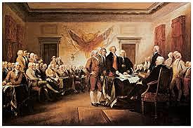 The Declaration of Independence is adopted.