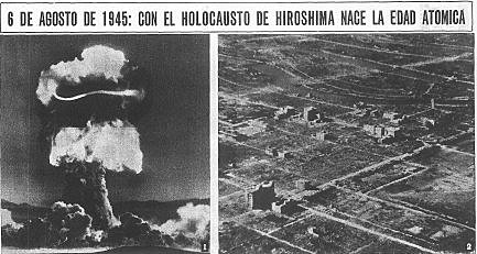 Lanzamiento de la primera bomba atómica en Hiroshima