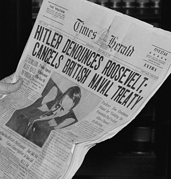 Hitler denounces the Anglo- German Naval Agreement