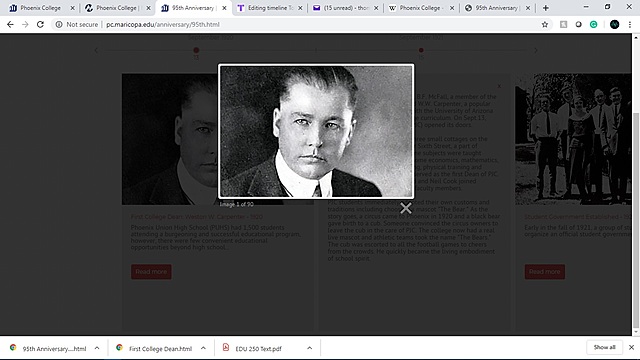 HISTORY OF PHOENIX COLLEGE