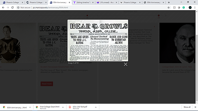 First Student;s Newspaper Established.