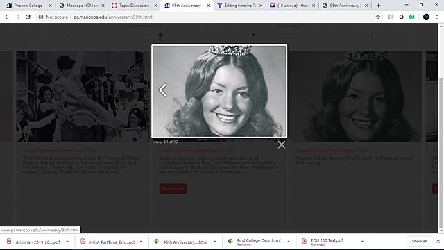 Student Crowned Miss Arizona - 1974