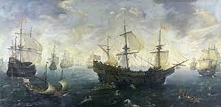 The Spanish Armada is defeated by the English navy